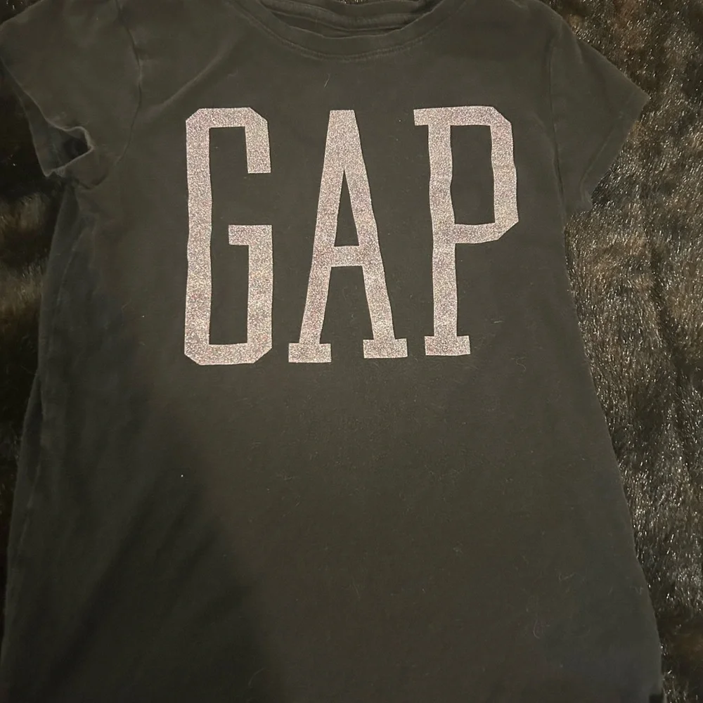 GAP Kids Logo Hoodie & T-Shirt Set Size L (10) White & Black Sparkle